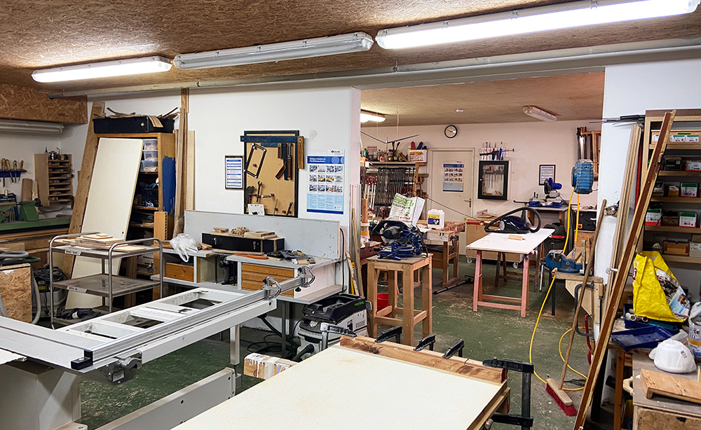 Ansicht Holzwerkstatt