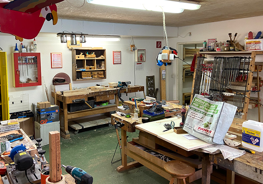 Ansicht Holzwerkstatt